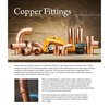 Everflow Straight Copper Coupling Fitting with Dimple Tube Stop 3'' CCCP0300